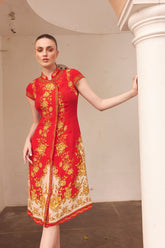 A NIGHT IN SHANGHAI MINI COLLAR DRESS - Czarina
