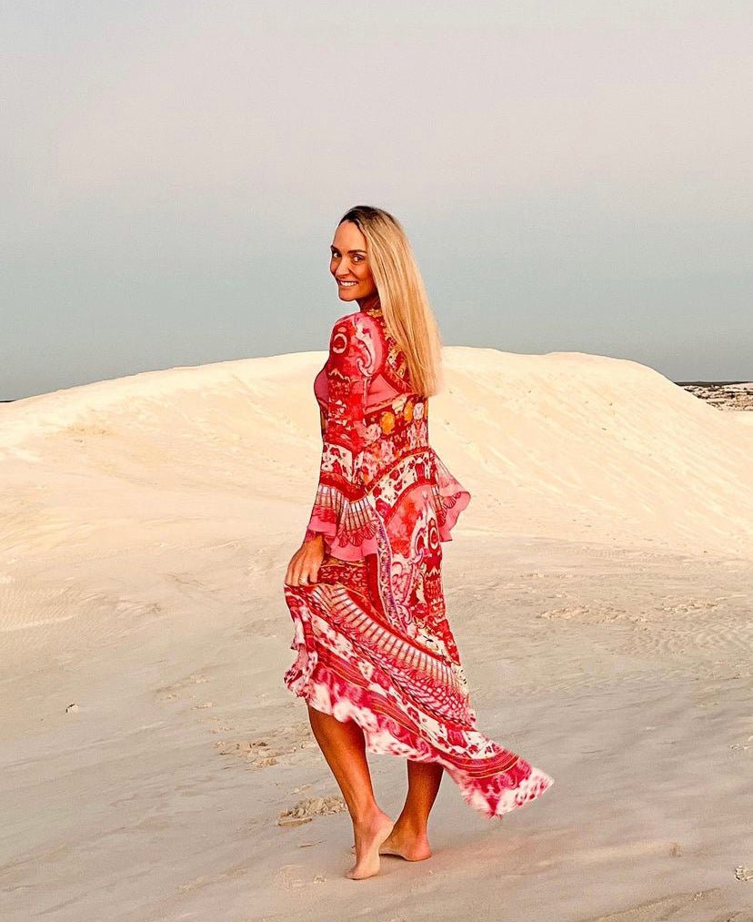 BOHEMIA HI LOW DRESS W SLEEVES - Czarina