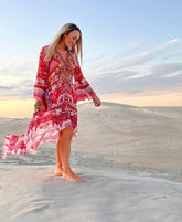 BOHEMIA HI LOW DRESS W SLEEVES - Czarina