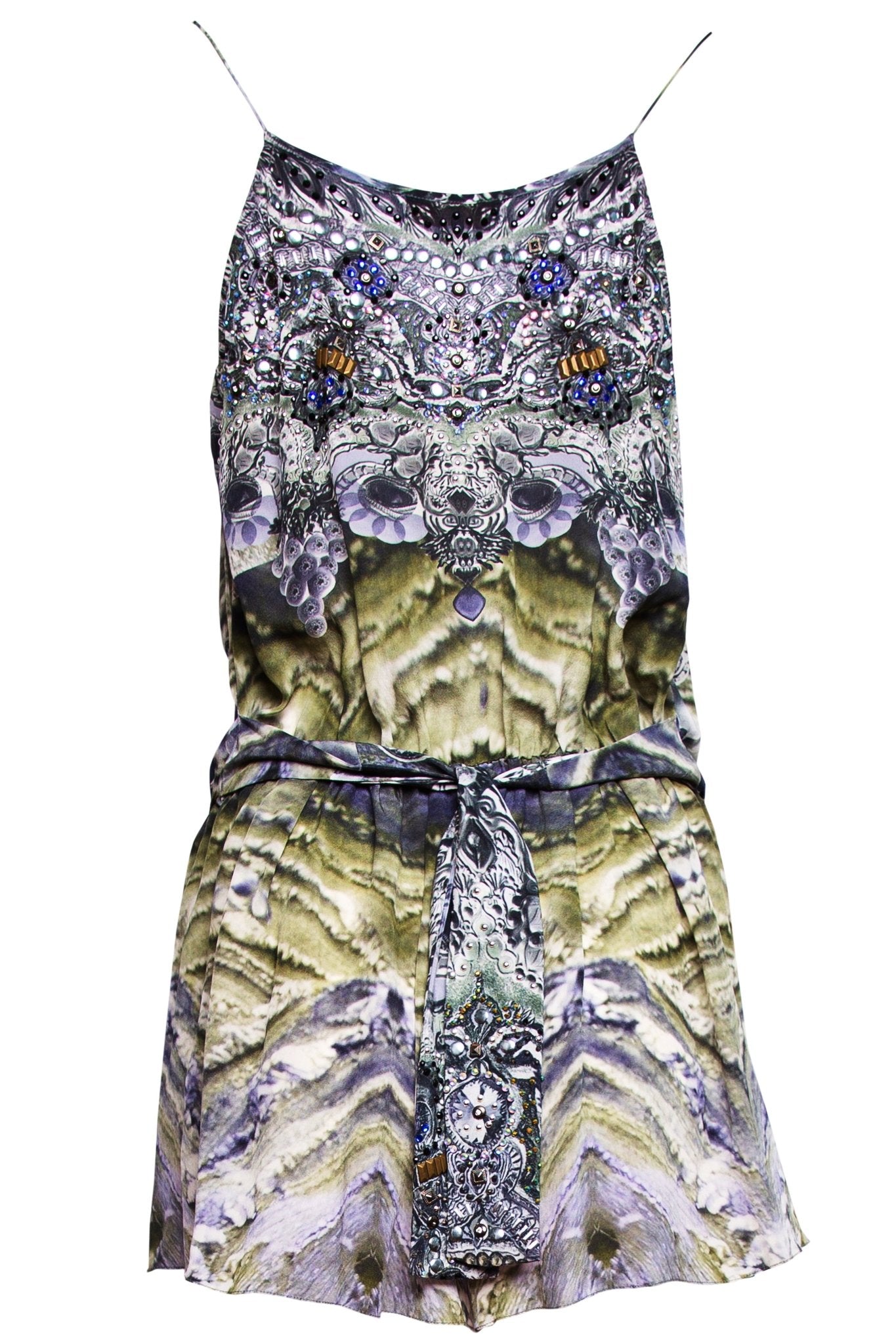 CHAR SILK PLAYSUIT - Czarina