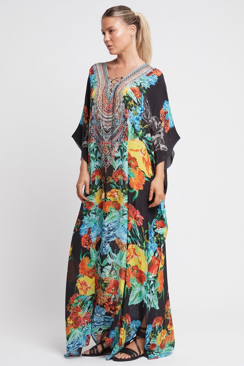 CUBAN NIGHTS LONG KAFTAN - Czarina