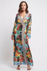CUBAN NIGHTS WRAP DRESS - Czarina