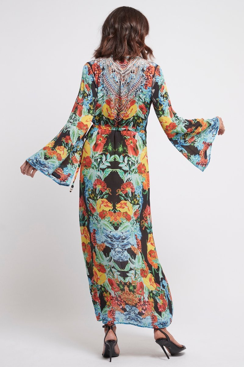 CUBAN NIGHTS WRAP DRESS - Czarina