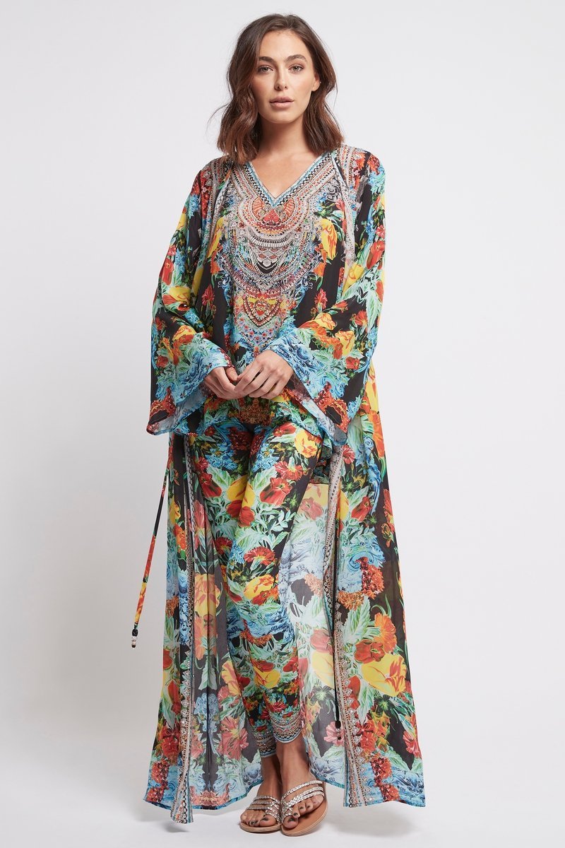 CUBAN NIGHTS WRAP DRESS - Czarina