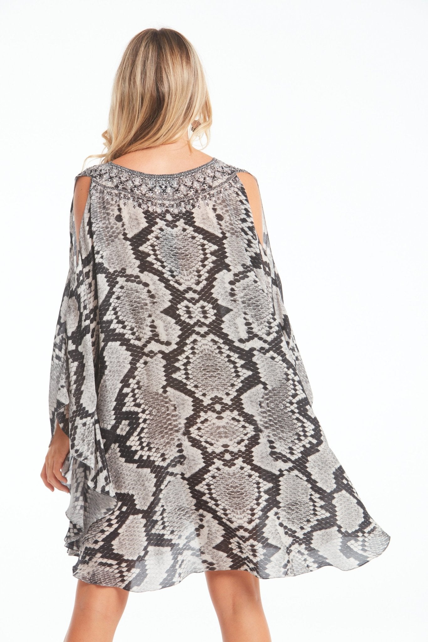 DESERT SNAKE KAFTAN DRESS - Czarina