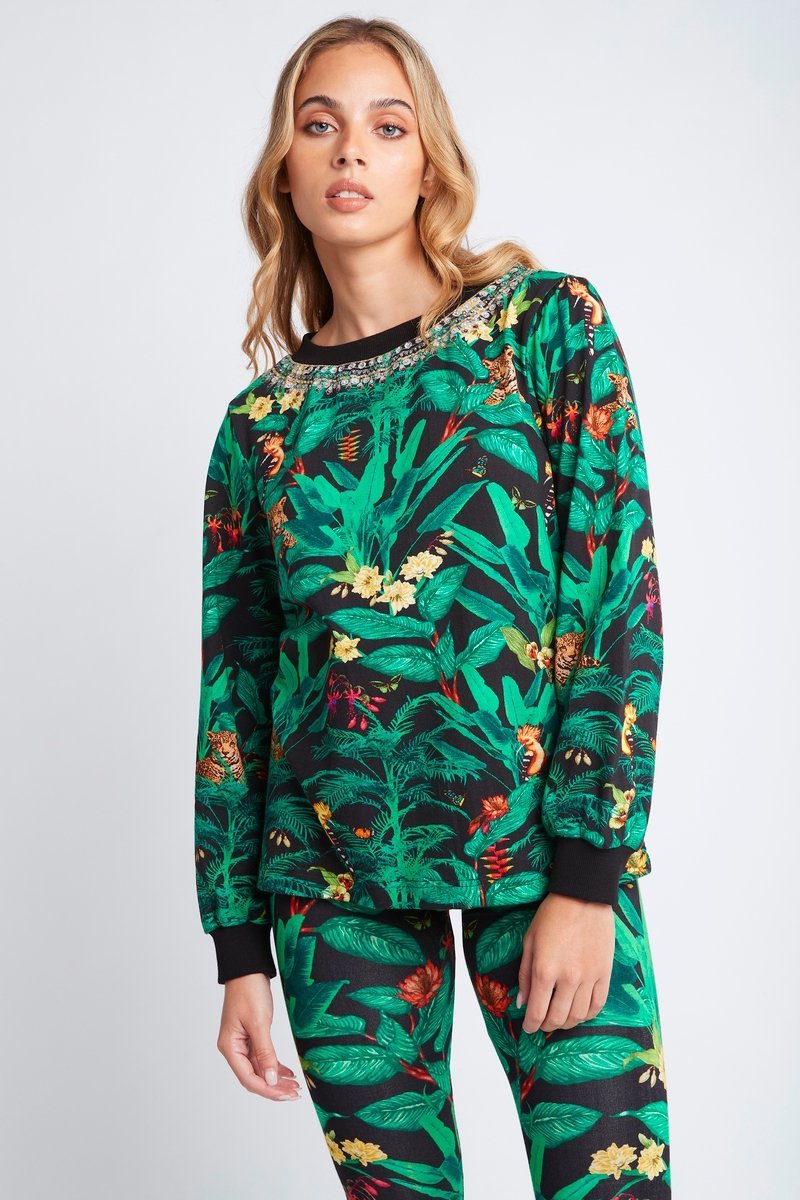 EMERALD QUEEN ROUND-NECK JUMPER - Czarina