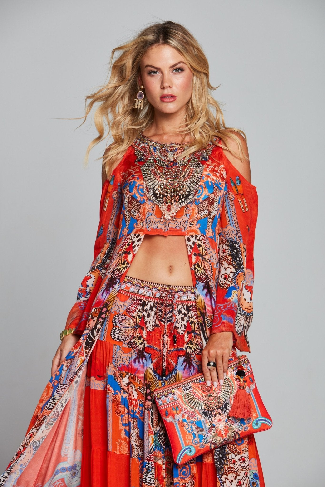 FORBIDDEN TEMPLE MAXI JACKET - Czarina