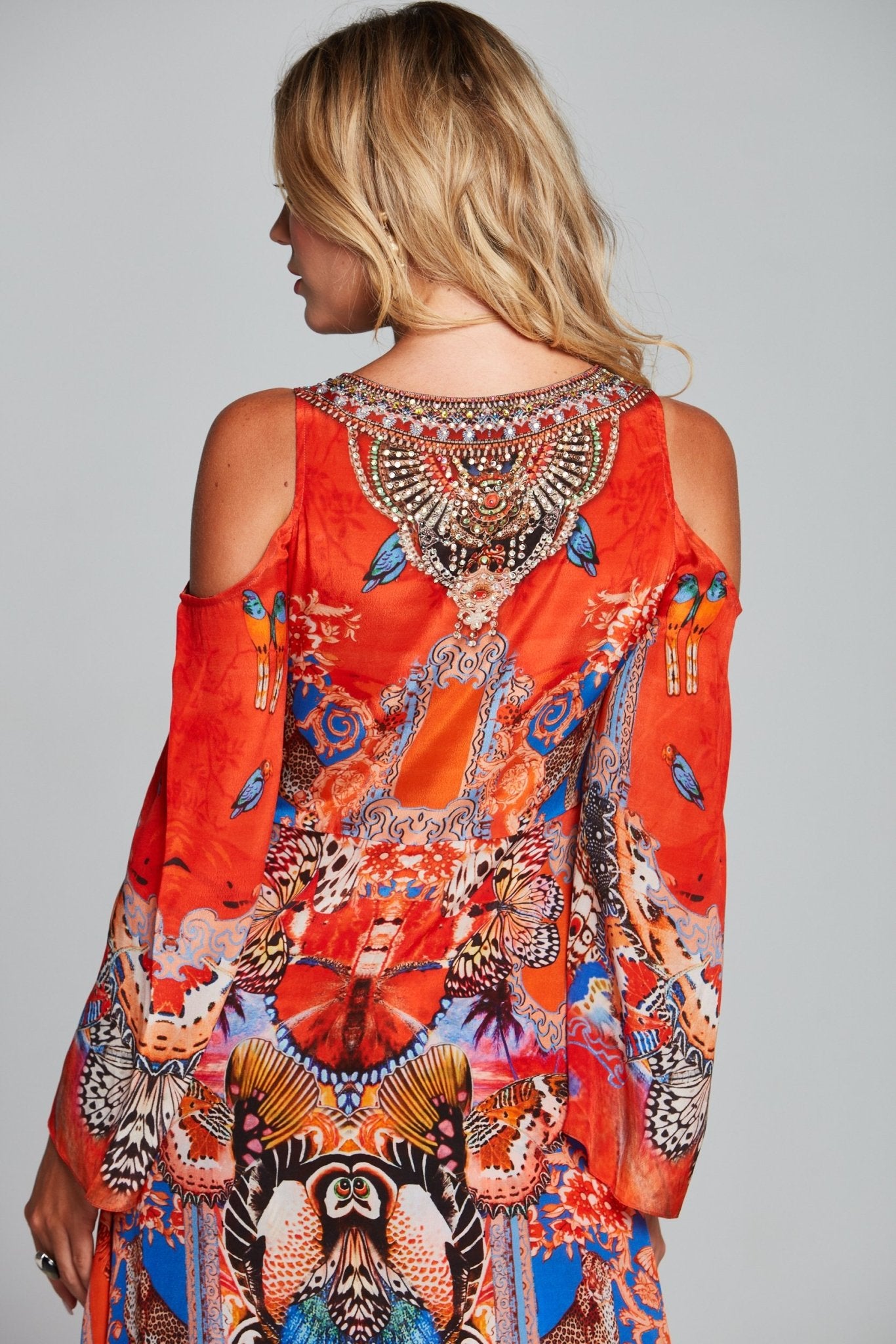 FORBIDDEN TEMPLE MAXI JACKET - Czarina