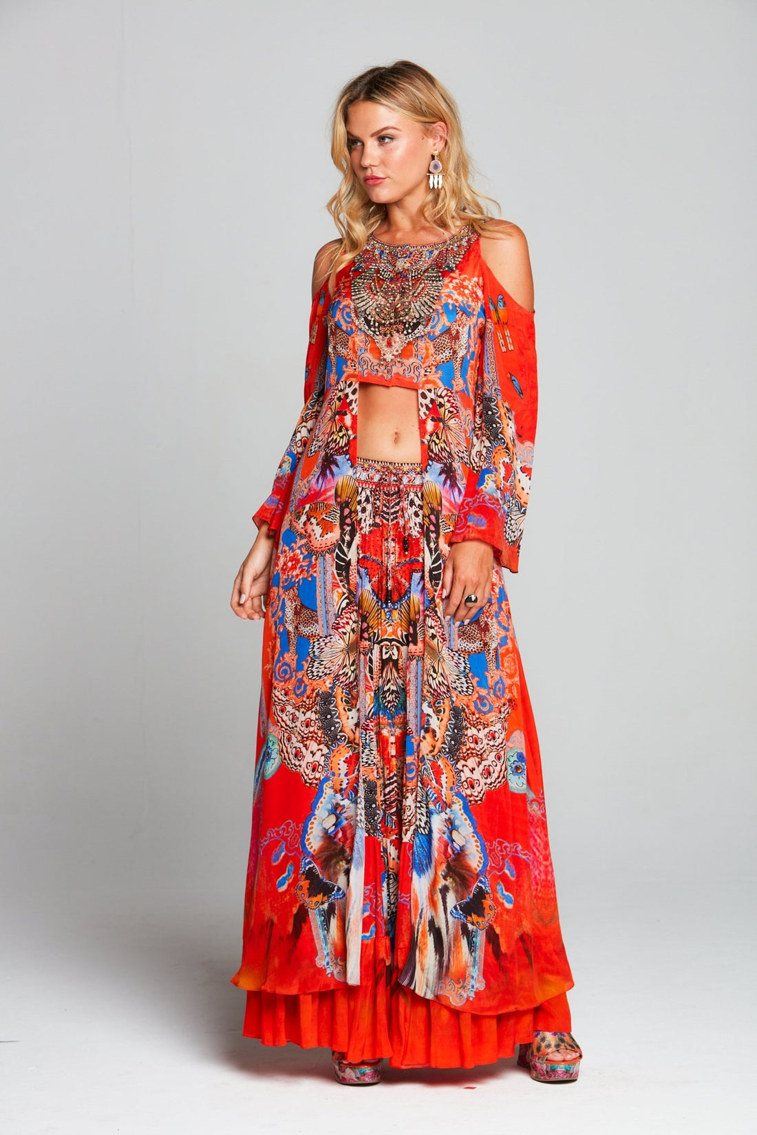 FORBIDDEN TEMPLE MAXI JACKET - Czarina
