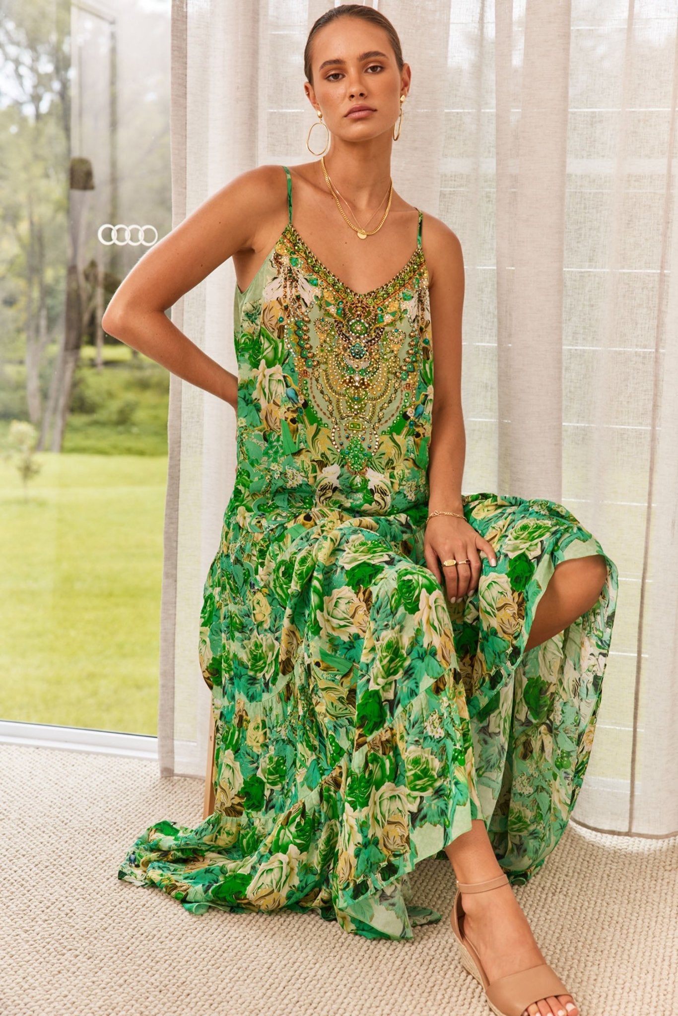 GREEN GODDESS MAXI SKIRT - PRE ORDER - Czarina