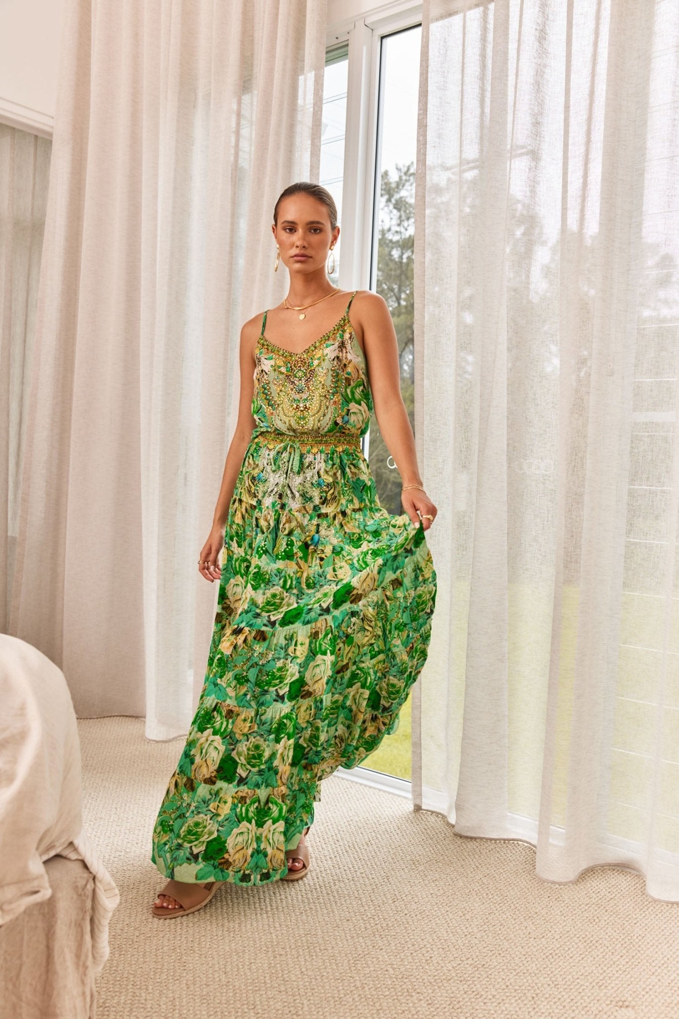 GREEN GODDESS MAXI SKIRT - PRE ORDER - Czarina