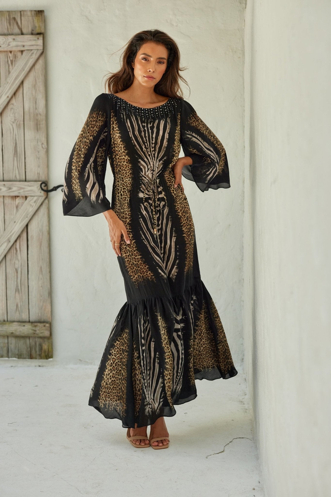 Into The Wild Cocktail Maxi Dress - Czarina