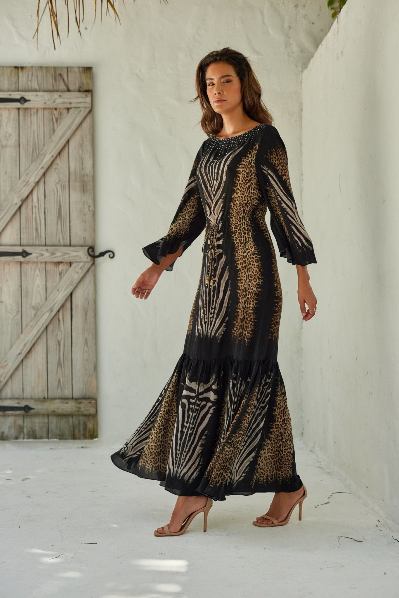 Into The Wild Cocktail Maxi Dress - Czarina