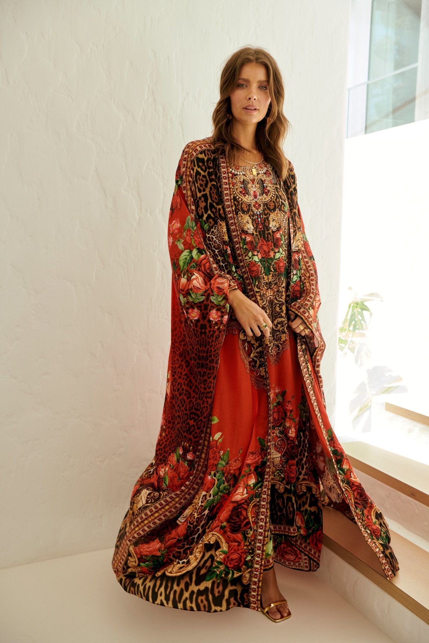 LEOPARDESS LONG CAPE - Czarina