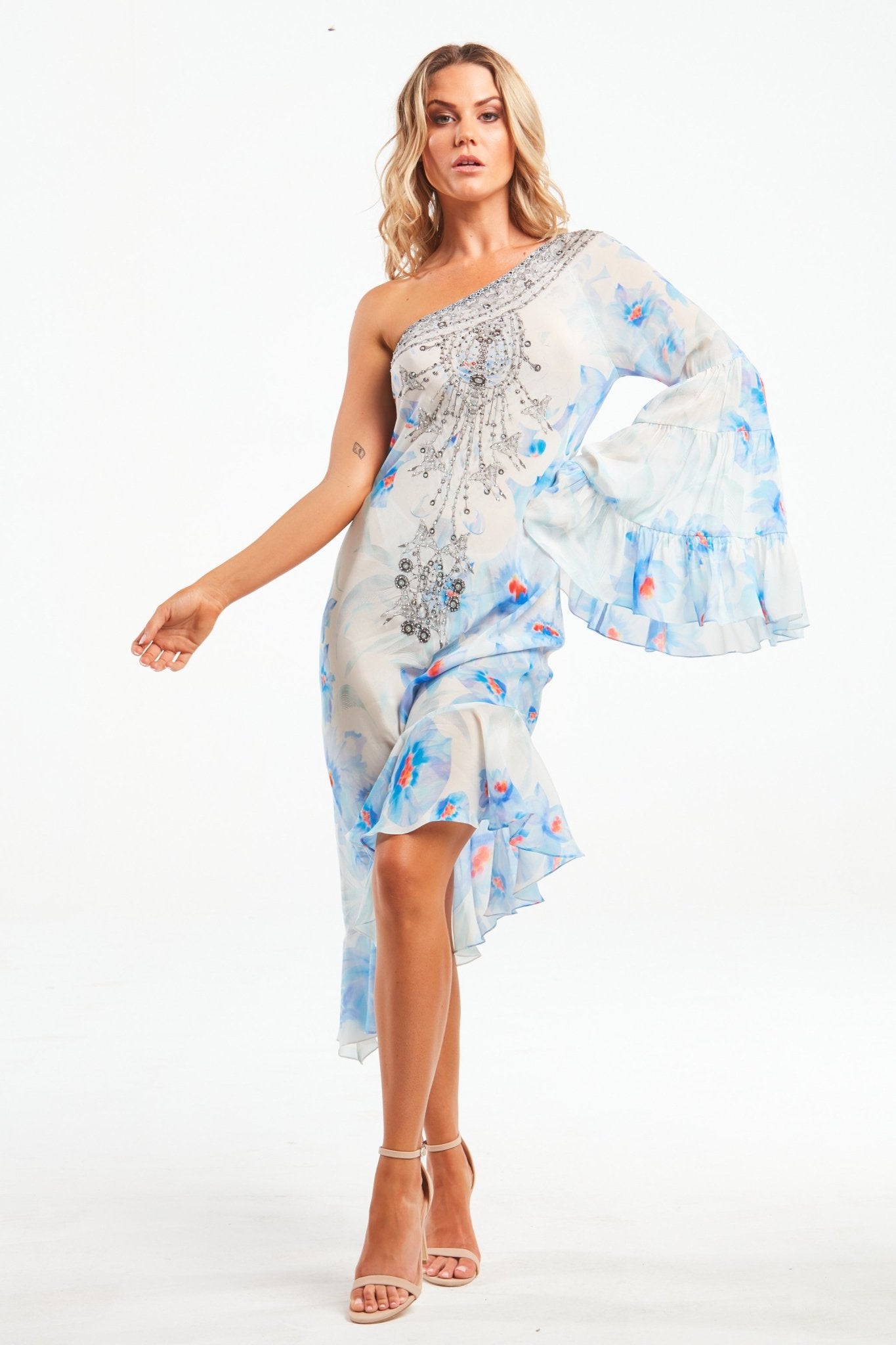 LIVE WITH HOPE ONE SHOULDER DRESS - Czarina