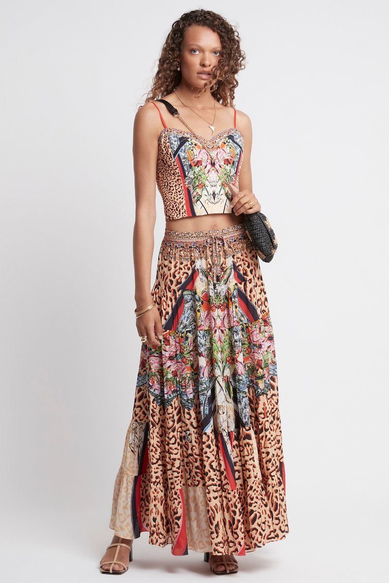 MOCHA MY LIFE SMOCKING CORSET TOP - Czarina