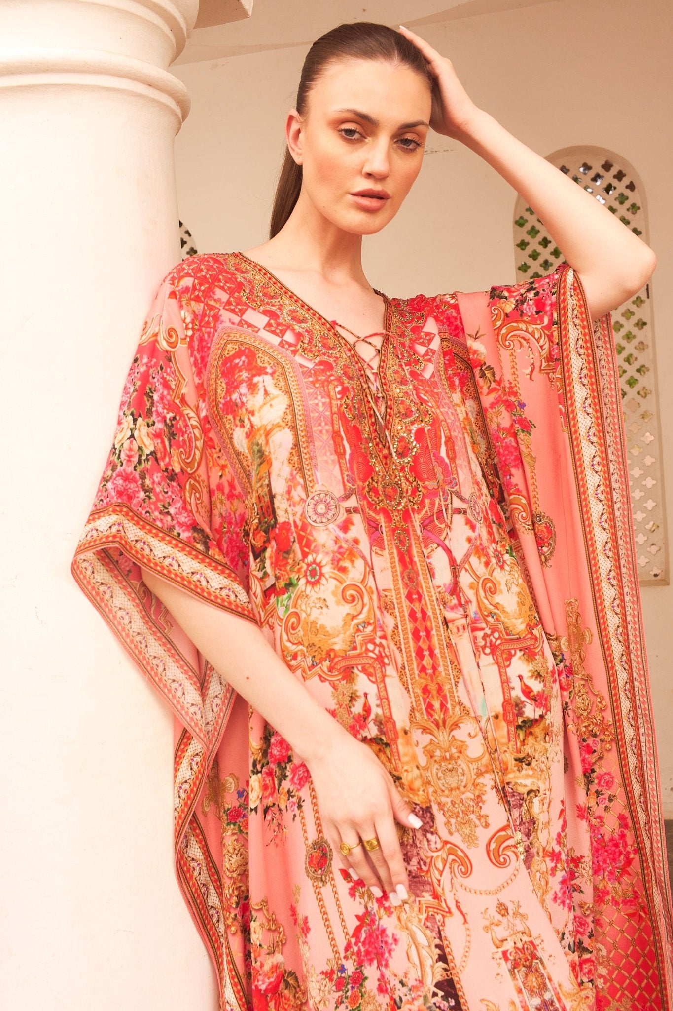 PINK CASTLE MEDIUM KAFTAN - Czarina