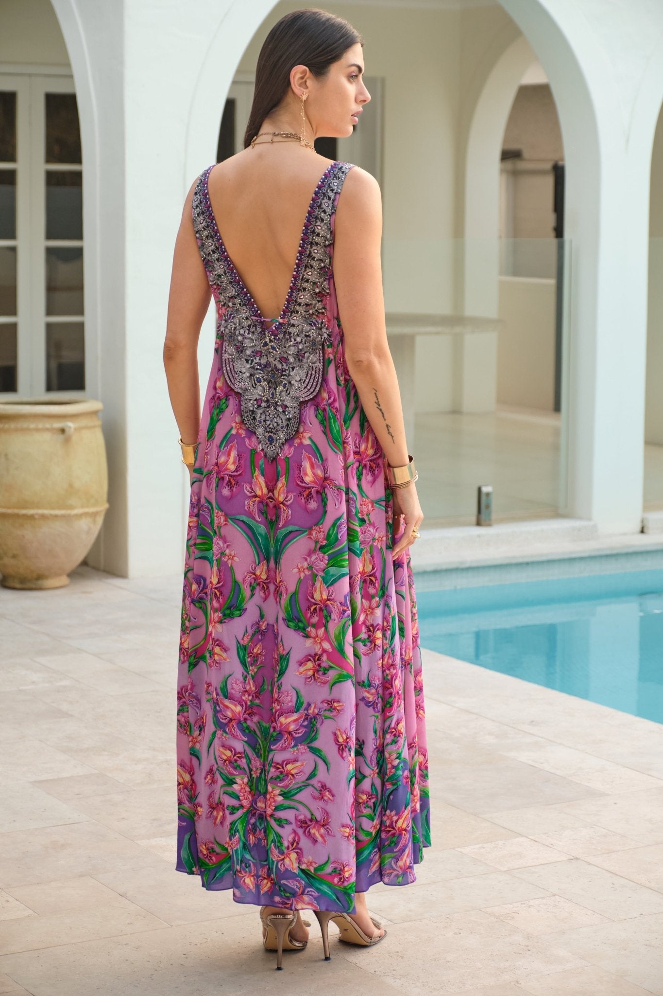 PINK RADIANCE MAXI DRESS - Czarina