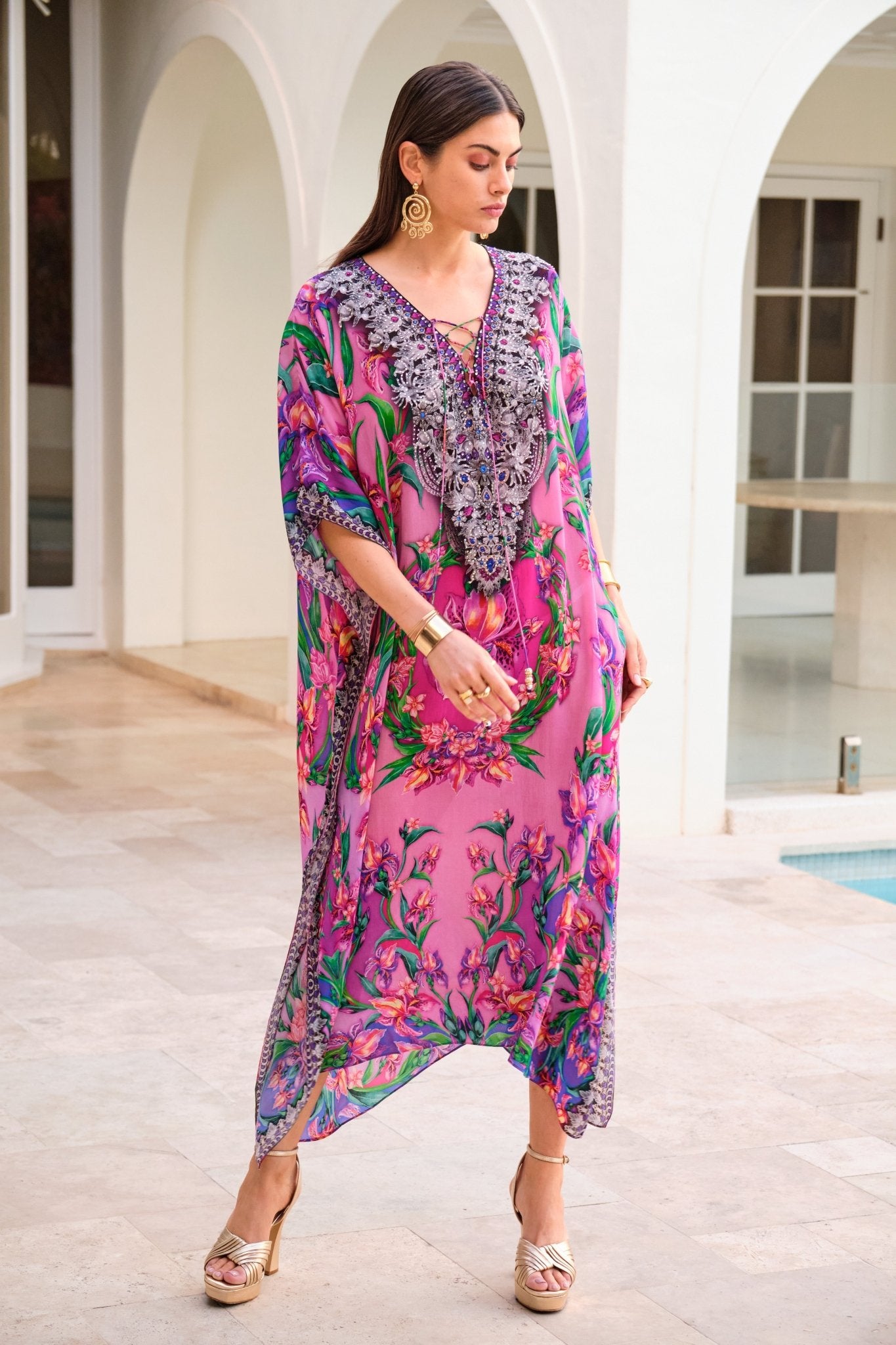 PINK RADIANCE MEDIUM KAFTAN - Czarina