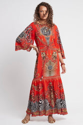 POWER AND PASSION BOAT NECK MAXI DRESS - Czarina