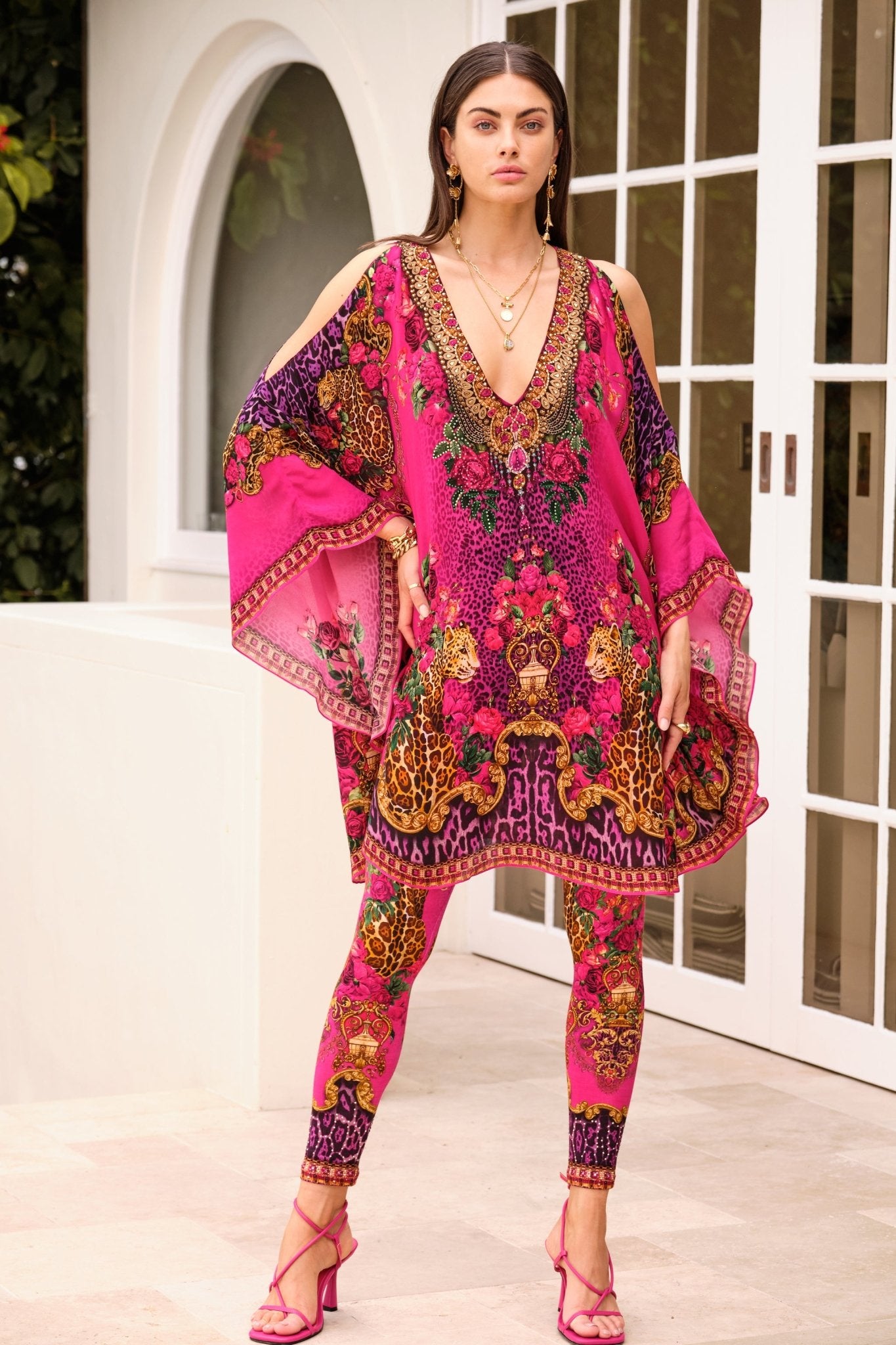 PURPLE PRINCESS KAFTAN DRESS - Czarina