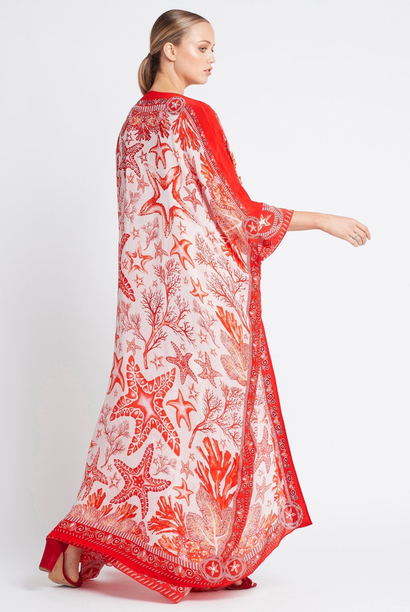 RED CHRISTMAS LONG CAPE - Czarina