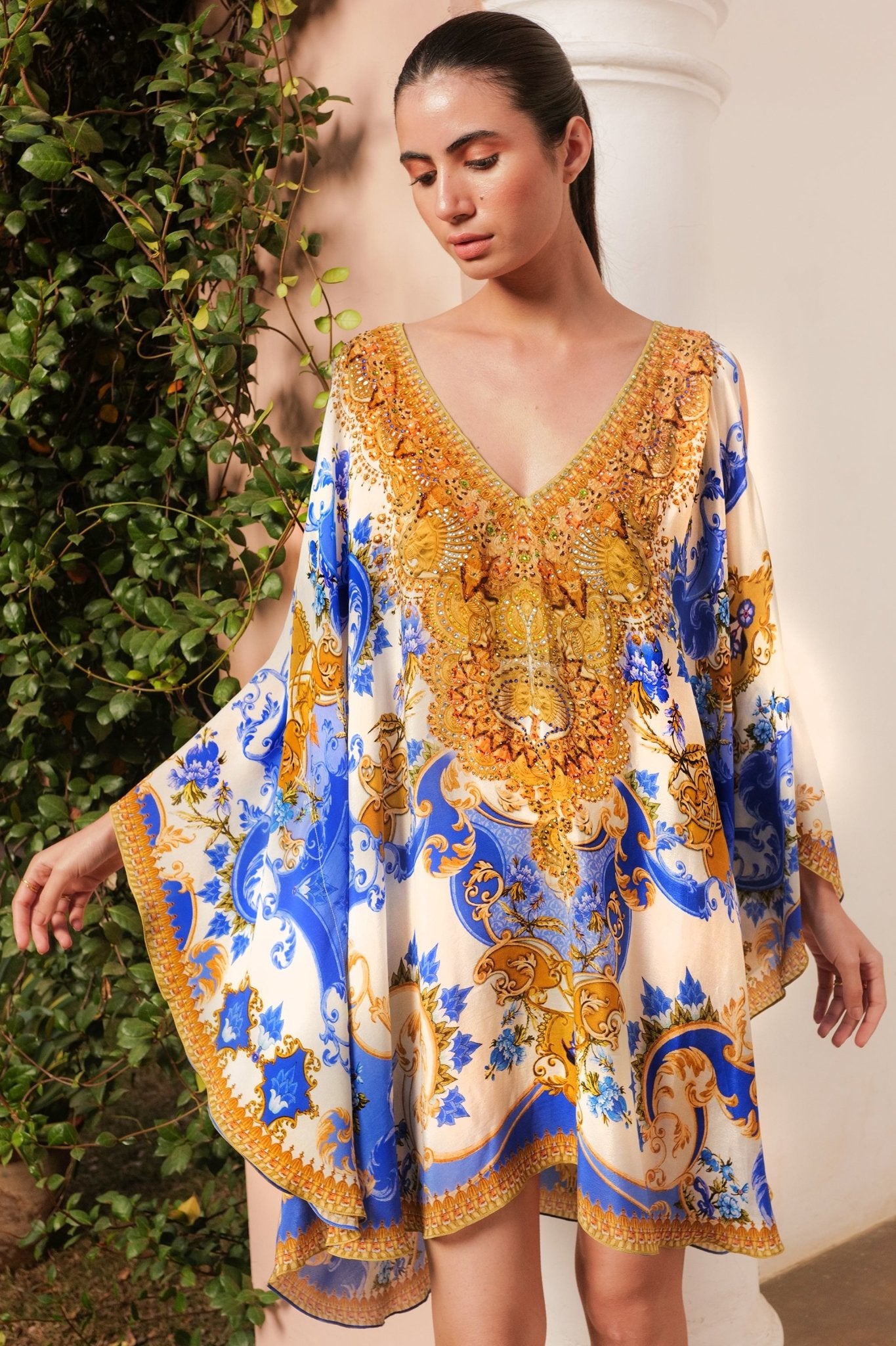 SANTORINI SUNRISE KAFTAN DRESS - Czarina