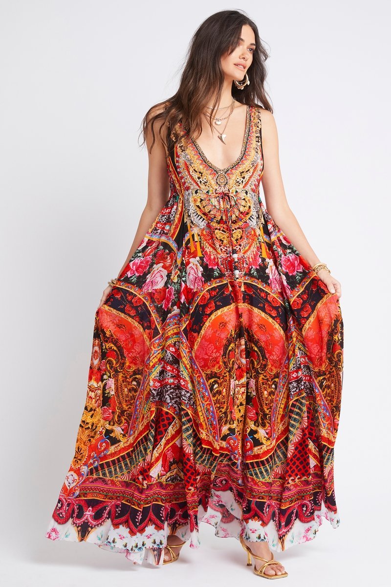 SHE WAS POWERFUL MAXI DRESS - Czarina