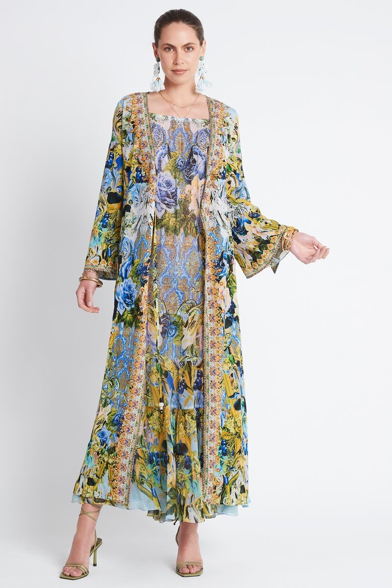 SUMMER BLUES WRAP DRESS - Czarina