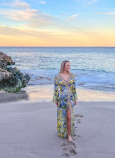 SUMMER BLUES WRAP DRESS - Czarina