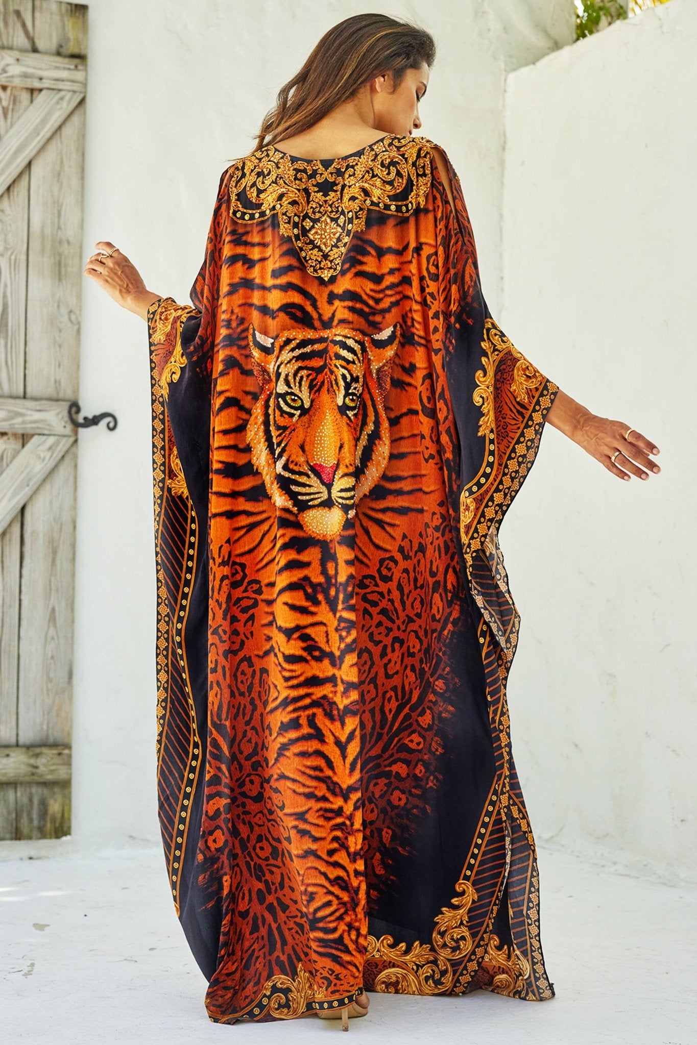 TIGRESS BIG WIDTH SILK KAFTAN - Czarina