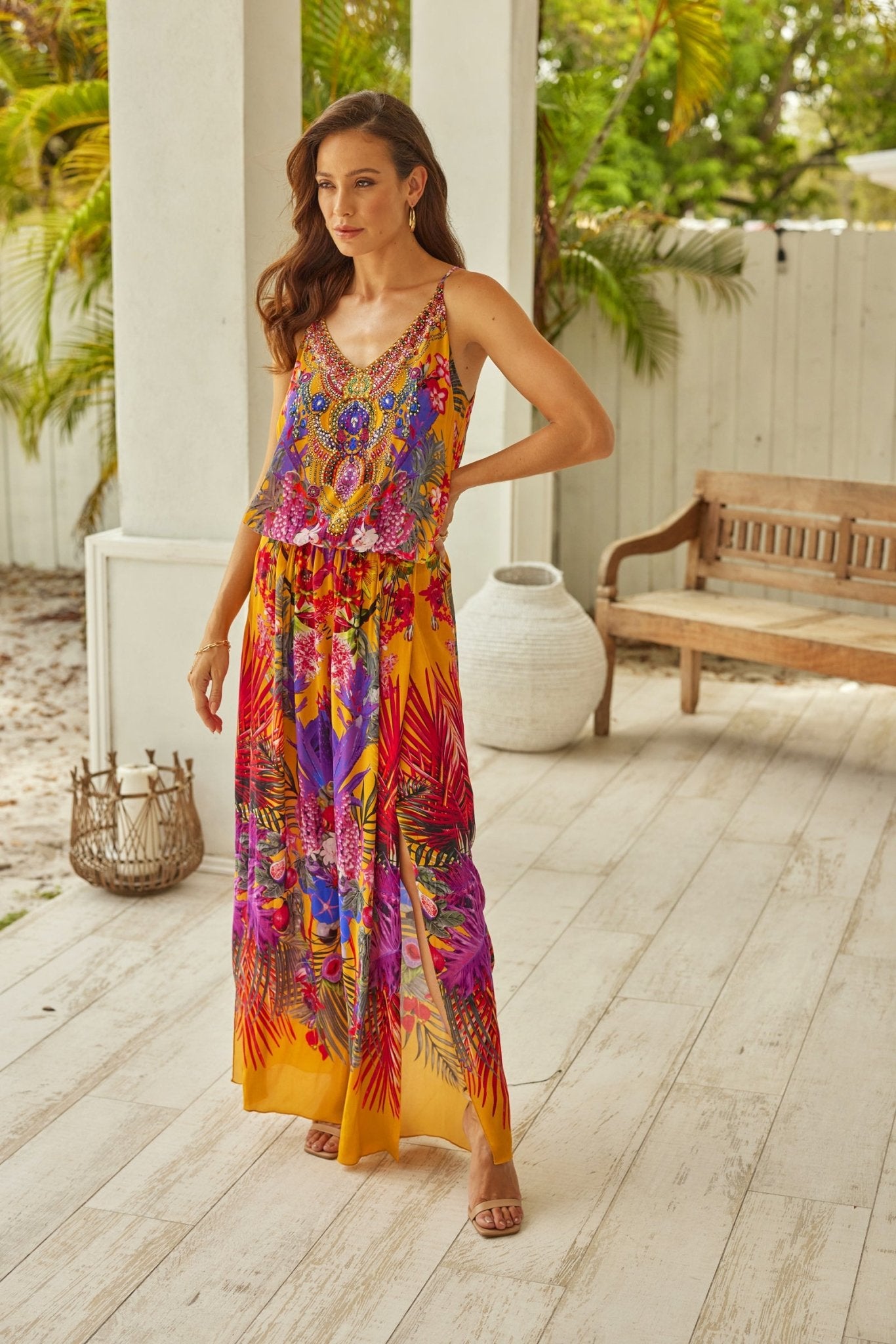 Tropical Sunset Jumpsuit - Czarina