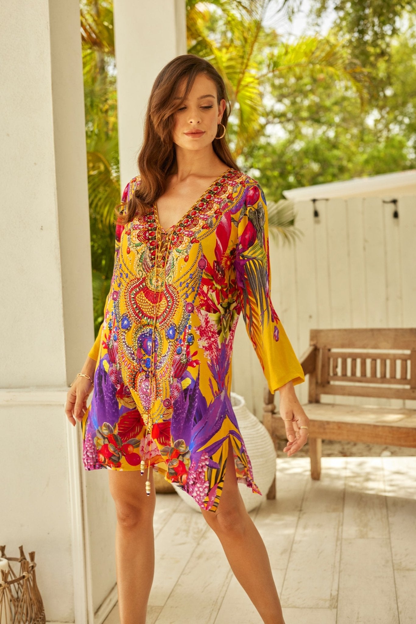 Tropical Sunset Tunic - Czarina