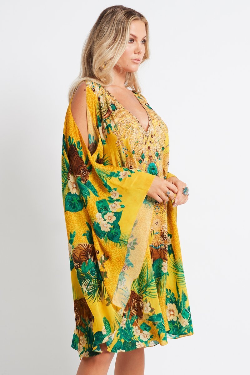 TROPICAL TIGRESS KAFTAN DRESS - Czarina