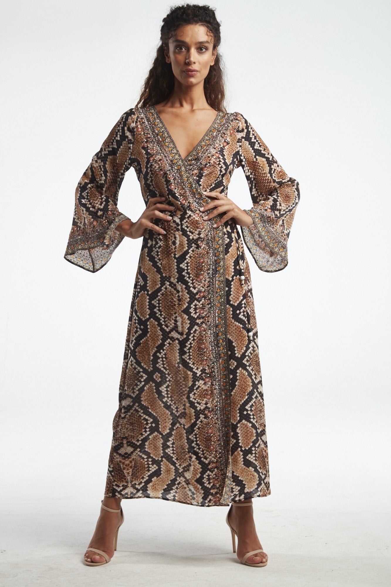 WILD DESERT WRAP DRESS - Czarina