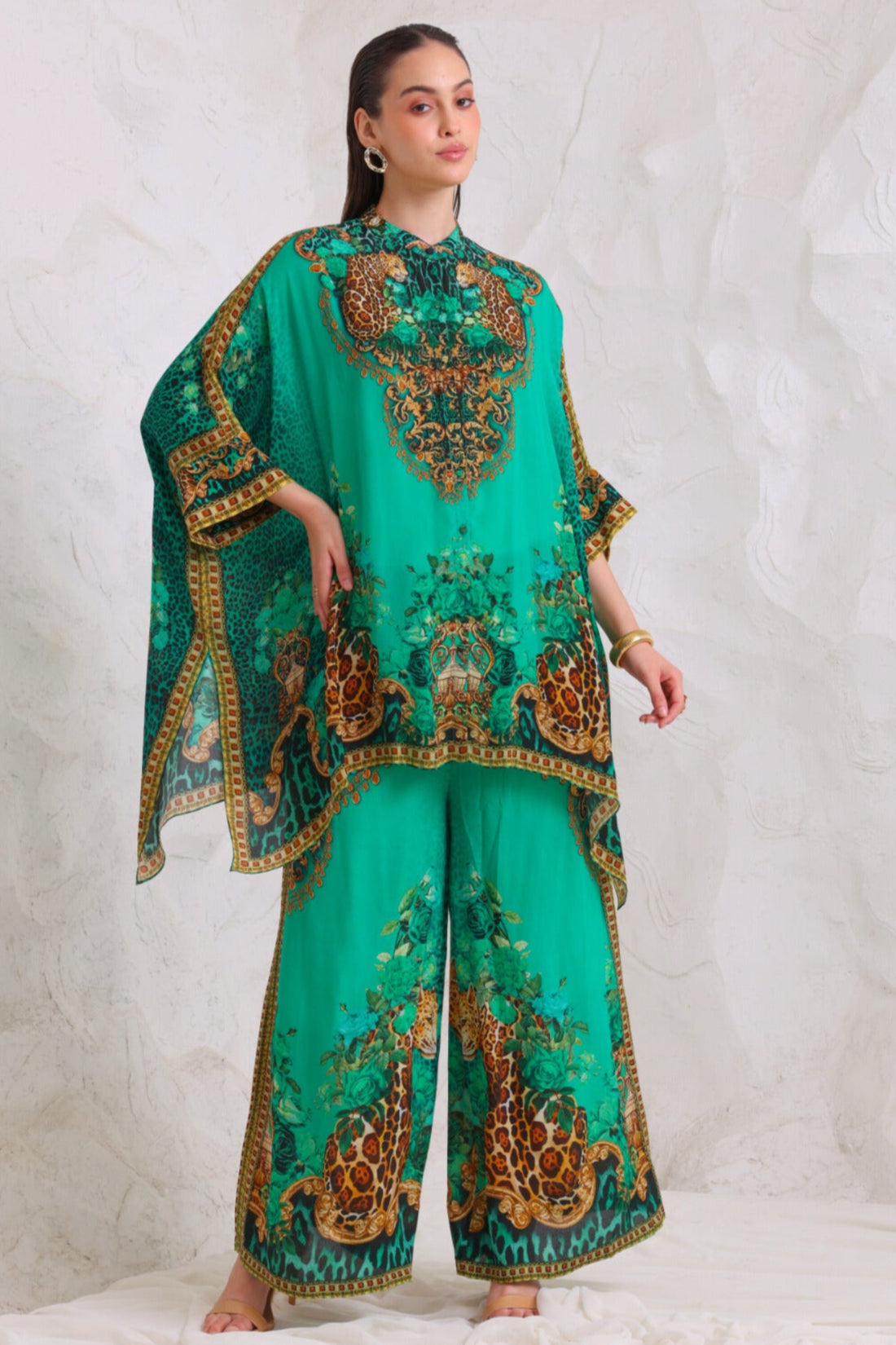 EMERALD LEOPARDESS TROUSERS