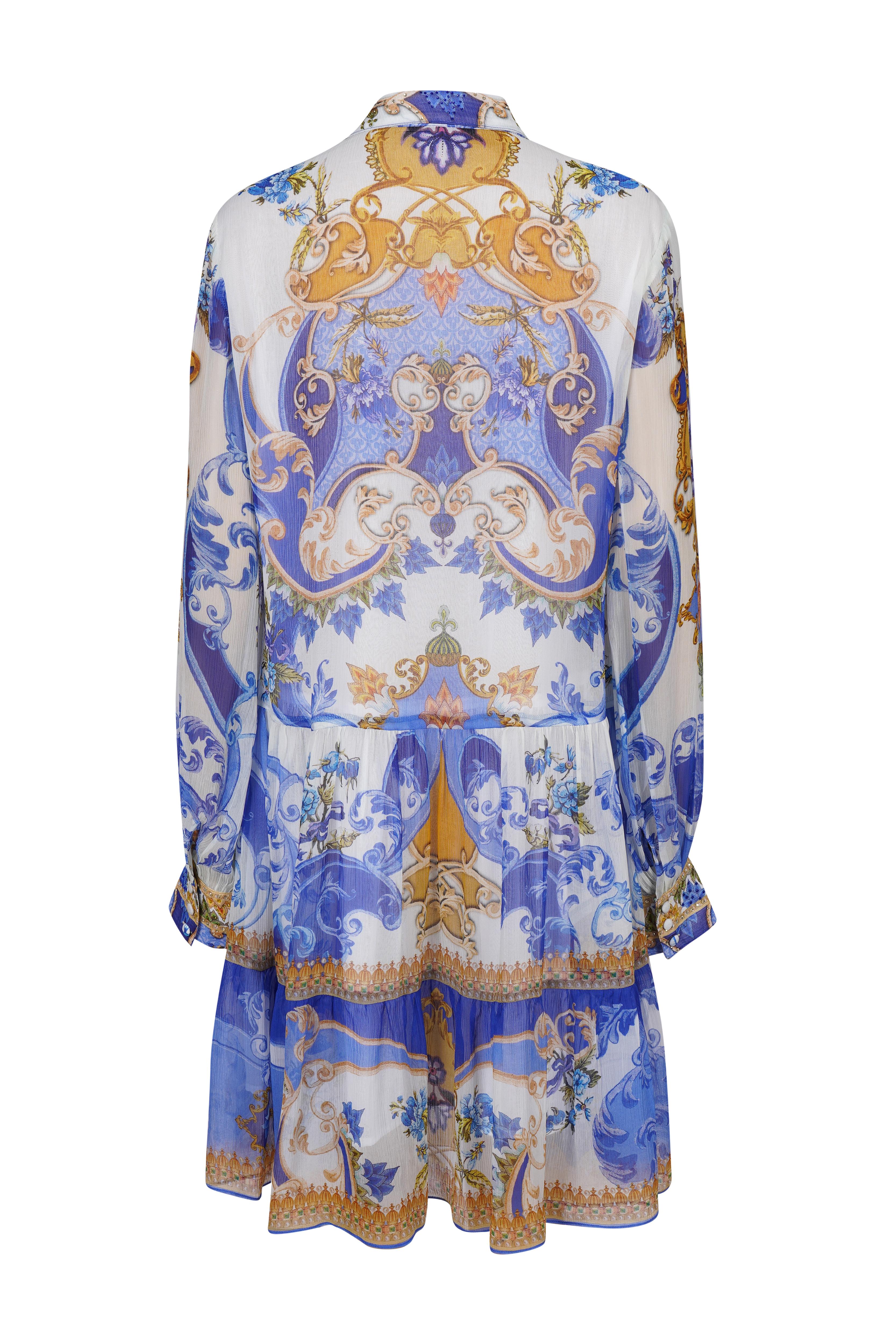 SANTORINI SUNRISE SHIRT DRESS