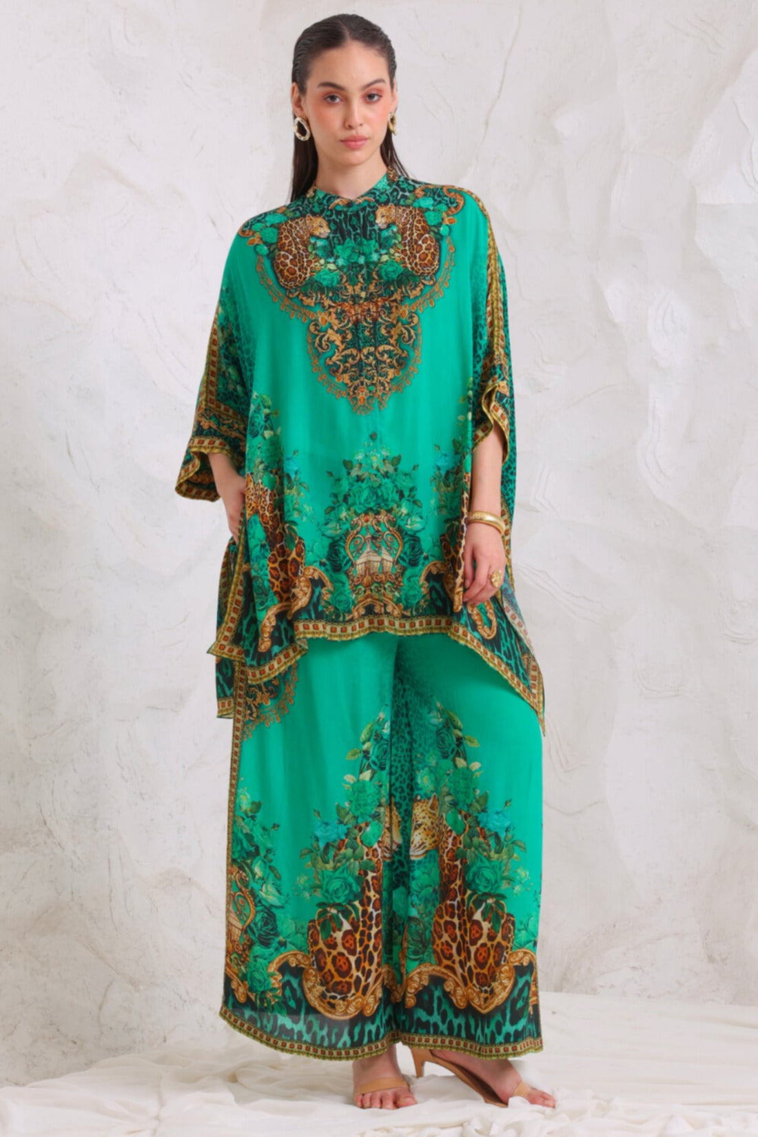 EMERALD LEOPARDESS TROUSERS
