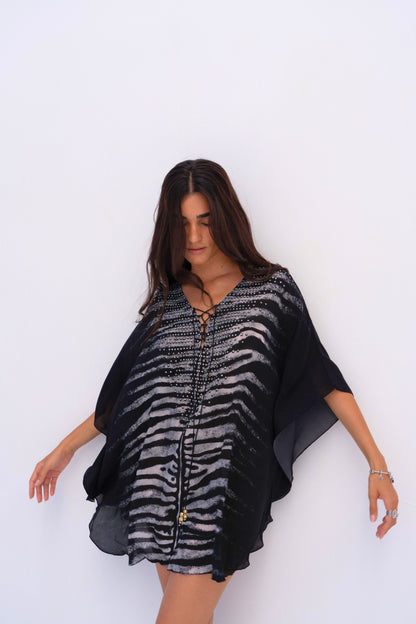 AEGEAN NIGHTS BUTTERFLY TOP
