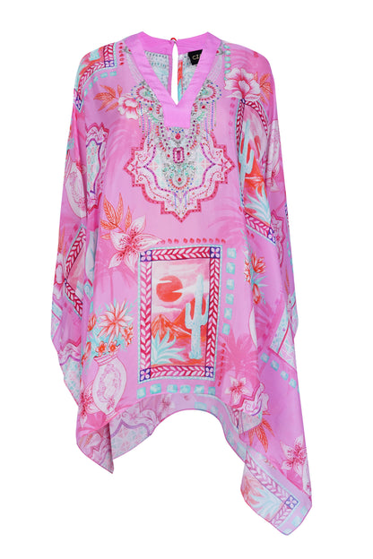 PINK BOHO KAFTAN TOP