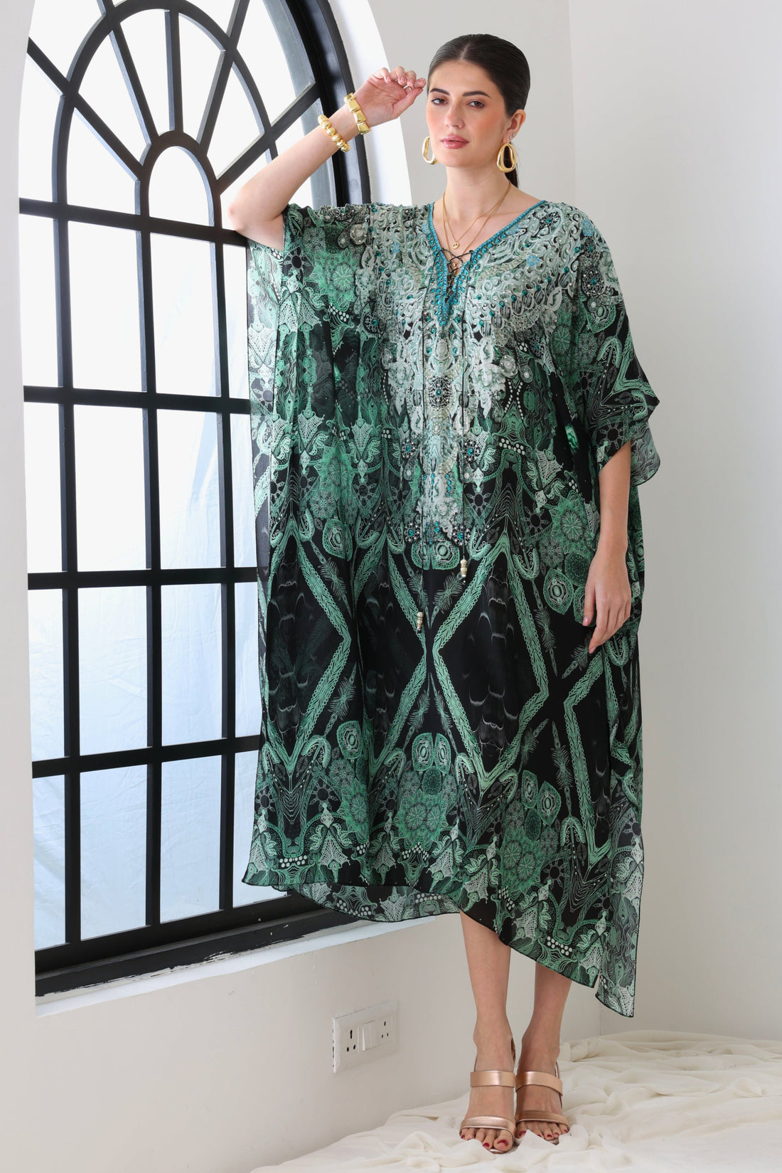 EMERALD OASIS MEDIUM KAFTAN