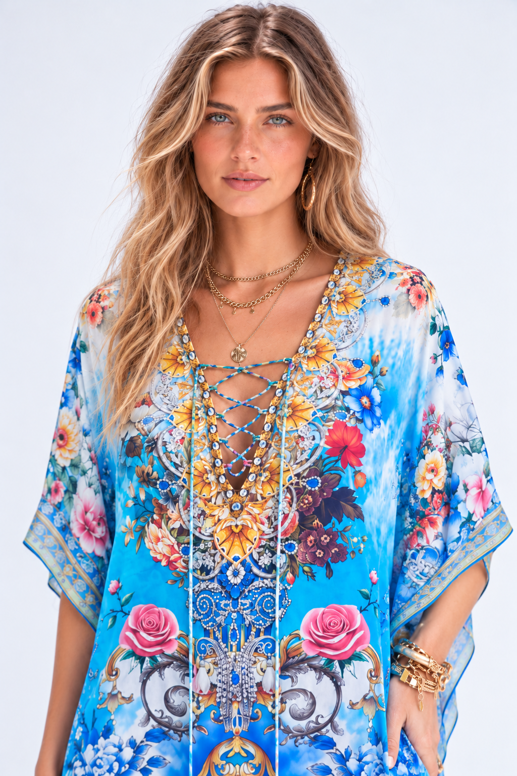 SUMMER SOMEWHERE SHORT KAFTAN
