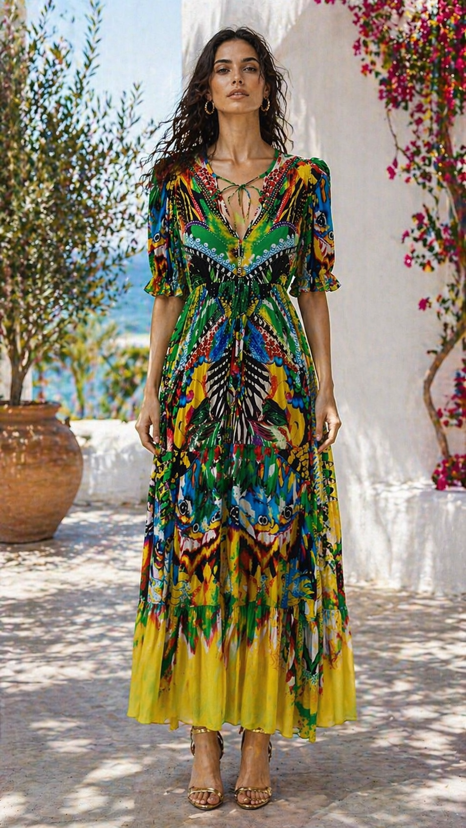 YELLOW ENCHANTED MAXI DRESS