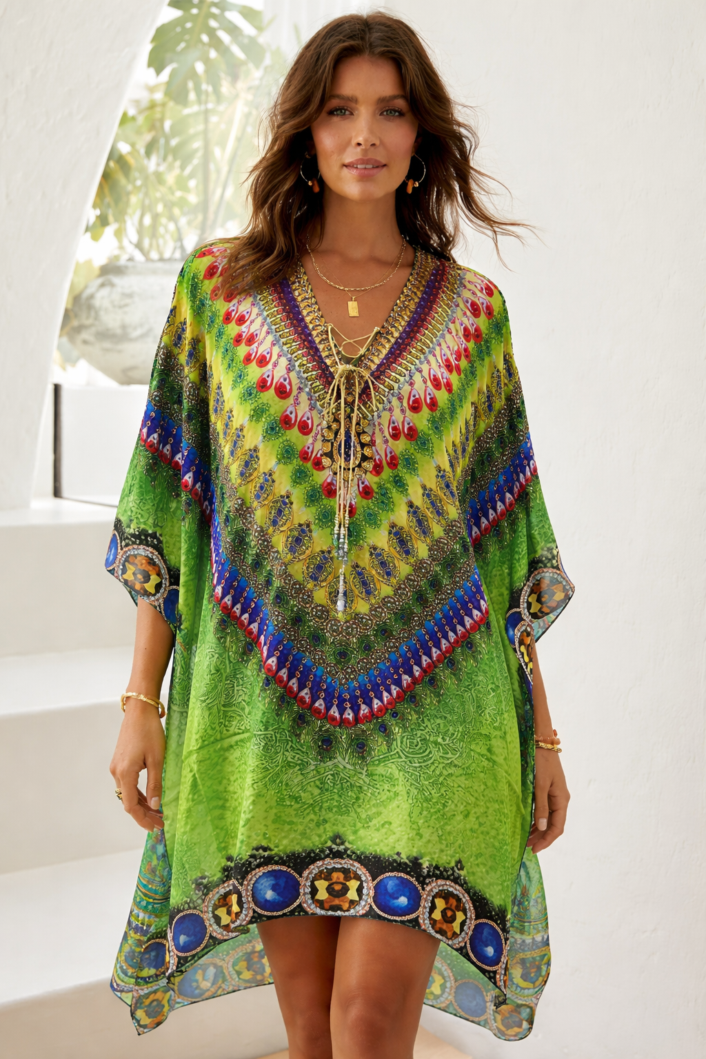 EMERALD SHORT KAFTAN