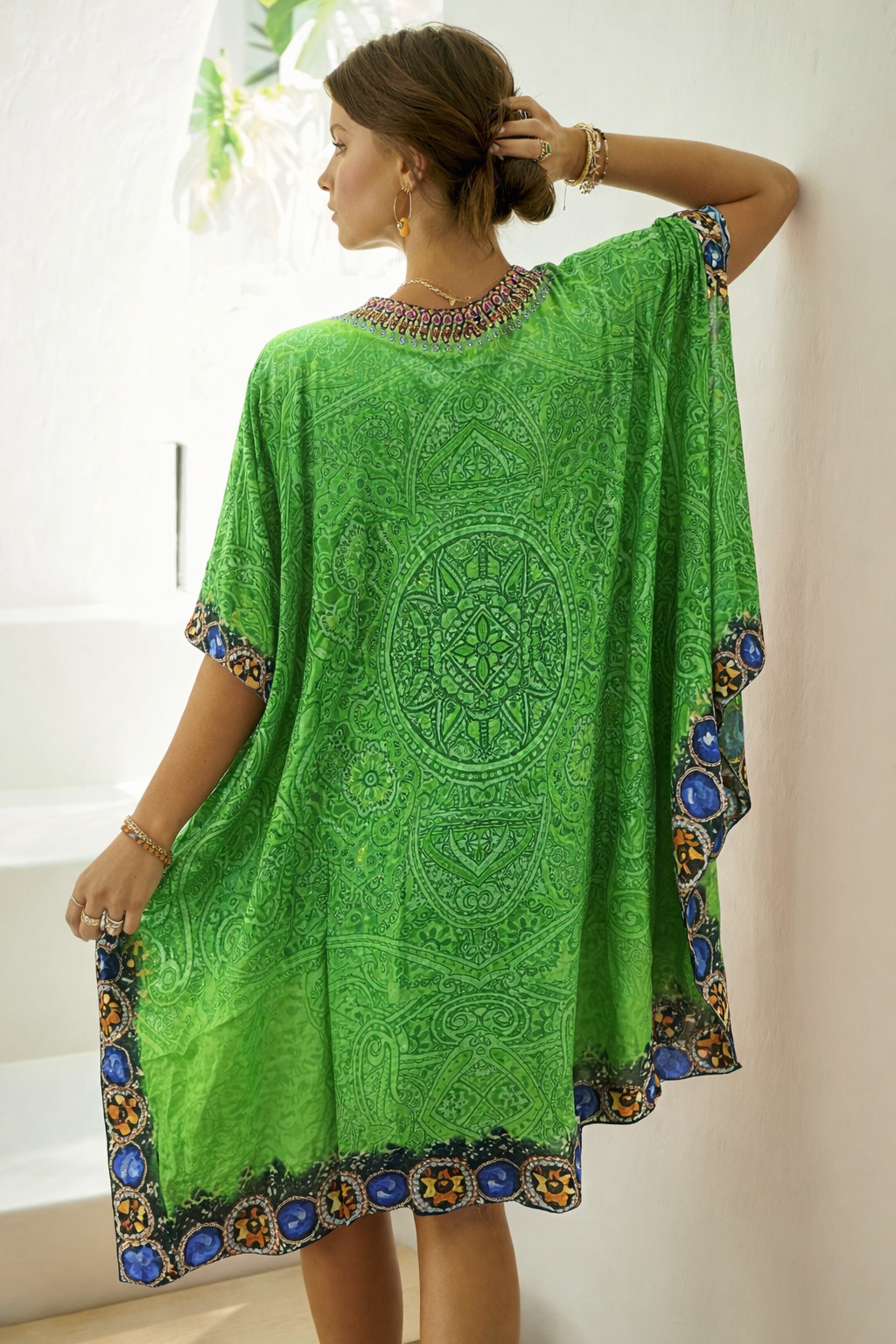 EMERALD SHORT KAFTAN