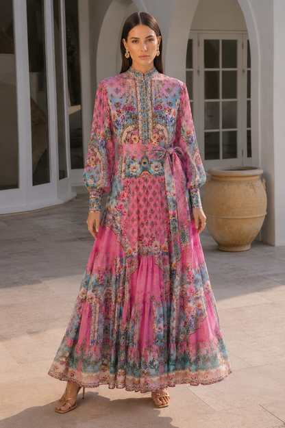 PARADISO BUTTON DOWN MAXI DRESS