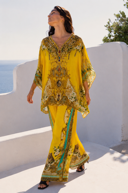 GOLDEN LEOPARD BUTTERFLY TOP