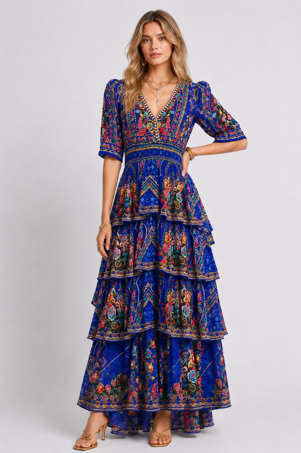 REVIERA CROSS OVER MAXI DRESS