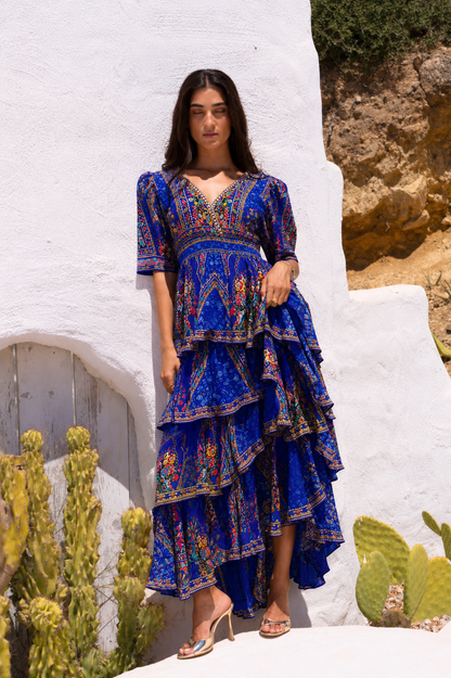 REVIERA CROSS OVER MAXI DRESS