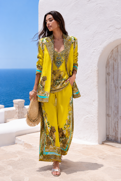 GOLDEN LEOPARD TROUSERS